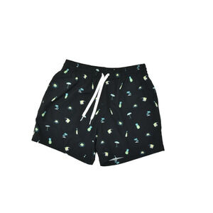 Chubbies Men's Regular Size M Black Pineapple Print Swim Trunks W/ Drawstring
